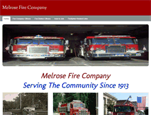 Tablet Screenshot of melrosefire.net